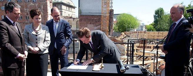 Wmurowano kamień węgielny pod budowę biurowca Senator