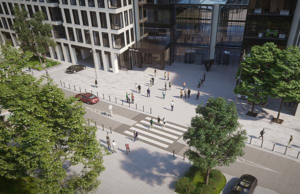 Cień przed Varso Place