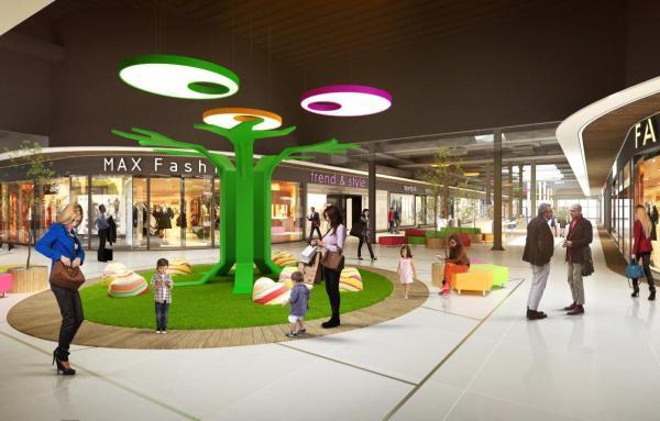 Wnętrza ETC Swarzędz z odniesieniem do natury