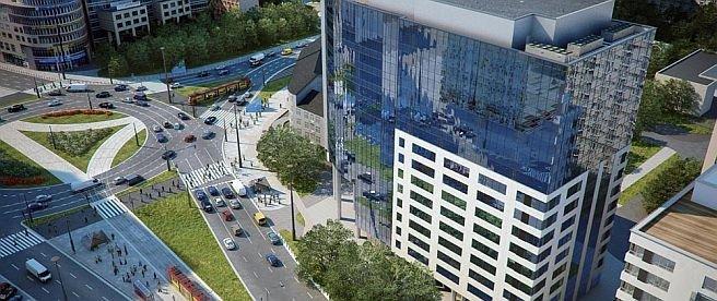 Zielono przy Rondzie ONZ. Skanska rozpoczyna budowę Atrium 1