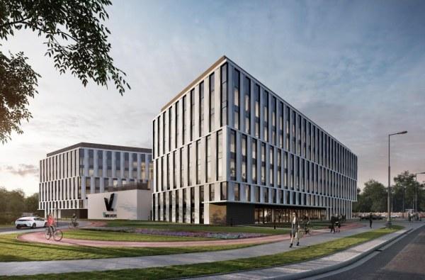 Kamień węgielny pod V.Offices wmurowany