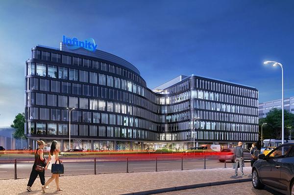 Biurowiec Infinity zaczyna piąć się w górę