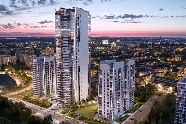 W Katowicach rośnie 128-metrowy apartamentowiec