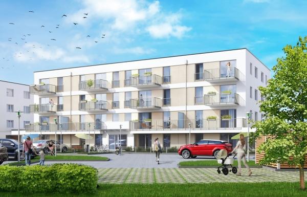 Rośnie pierwszy budynek na Osiedlu Słonecznym