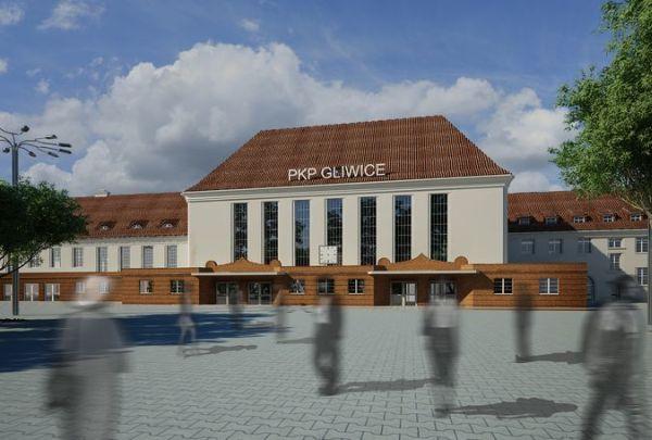 Dworzec w Gliwicach z poślizgiem